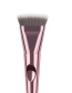 Fashion Pink+white Oblique Shape Design Cosmetic Brush(1pc)