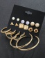 Fashion Gold Color Circular Ring Design Earrings(18pcs)
