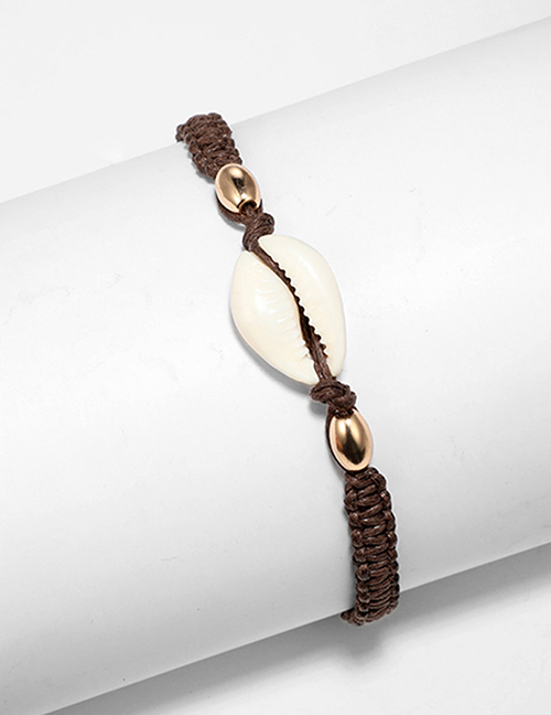 Fashion Brown Shell Decorated Simple Anklet&bracelet