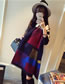 Fashion Red+yellow Color Mactching Design Square Shape Scarf