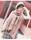Fashion Pink Cactus Pattern Decorated Thicken Scarf