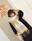 Fashion Yellow Tassel Decorated Thicken Dual-use Scarf