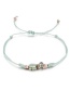 Fashion Light Green Beads&tassel Decorated Bracelet((3pcs)