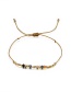 Fashion Gold Color Shell&beads Decorated Bracelet((3pcs)