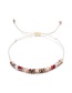 Fashion White Beads&triangle Shape Decorated Bracelet((3pcs)