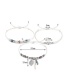 Fashion White Leaf&tassel Decorated Bracelet((3pcs)
