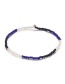 Fashion Sapphire Blue+black Flower&beads Decorated Bracelet((3pcs)