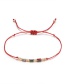Fashion Red Heart Shape Decorated Bracelet((3pcs)