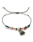 Fashion Green Beads&tassel Decorated Bracelet((3pcs)