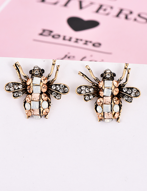 Fashion Red Insect Shape Design Simple Earrings