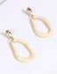 Fashion White Irregular Shape Design Earrings