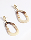 Fashion White Irregular Shape Design Earrings