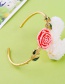 Fashion Gold Color Flower&leaf Decorated Simple Bracelet