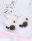 Fashion Green Fuzzy Balls Decorated Earrings