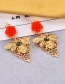 Fashion Gold Color Hollow Out Bee Shape Design Earrings