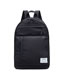 Elegant Black Label Decorated Pure Color Backpack