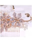 Fashion Gold Color Leaf&flowers Decorated Hair Accessories