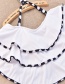 Sexy White Off-the-shoulder Design Split Swimwear
