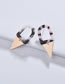 Fashion Black+white Geometric Shape Decorated Earrings