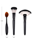 Fashion Black Flat Shape Decorated Make Up Brush(3pcs)