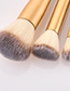 Fashion Silver Color+gold Color Flat Shape Decorated Make Up Brush(13pcs)