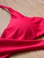 Sexy Claret Red Dots Pattern Decorated Swimwear(2pcs)