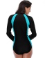 Sexy Black Long Sleeves Design One-piece Swimwear