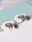 Fashion Beige Butterfly Shape Decorated Earrings