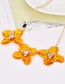Fashion Green Flower Shape Decorated Necklace