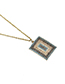 Fashion Gold Color Square Shape Decorated Necklace
