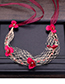 Fashion Plum Red Flower Shape Decorated Hair Accessories