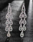Fashion Multi-color Hollow Out Design Full Diamond Earrings
