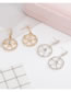 Fashion Gold Color Hollow Out Design Round Shape Earrings