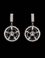 Fashion Silver Color Hollow Out Design Round Shape Earrings