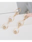 Fashion Gold Color Waterdrop Shape Decorated Earrings