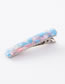 Fashion Pink Square Shape Decorated Hair Clip