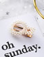 Fashion Gold Color Round Shape Decorated Hair Clip