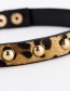 Fashion Khaki Leopard Pattern Decorated Choker