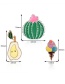 Fashion Multi-color Cactus Shape Decorated Clothing&bag Buckle(3pcs)