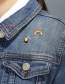 Fashion Multi-color Rainbow Shape Decorated Clothing&bag Buckle(3pcs)