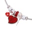 Fashion Red Heart Shape Decorated Jewelry Set