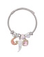 Fashion Pink Moon Shape Decorated Jewelry Set