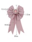 Fashion Pink Round Shape Decorated Bowknot Brooch