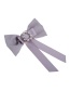 Fashion Gray Pure Color Decorated Bowknot Brooch