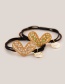 Fashion Beige Heart Shape Decorated Hair Rope