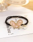 Fashion Pink Heart Shape Decorated Hair Rope