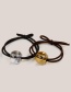 Fashion Brown Ball Shape Decorated Hair Rope