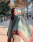 Fashion Green Color Matching Decorated Scarf