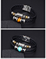 Fashion Navy+black Bead Decorated Bracelet