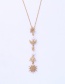 Fashion Gold Color Moon Shape Decorated Necklace